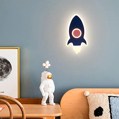 Applique murale LED enfant contre la peur du noir lampe fusée