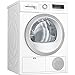 Price comparison product image Bosch Home & Kitchen Appliances WTH85222GB Serie 4, Freestanding Heat Pump Tumble Dryer with AutoDry, Sensitive Drying System, Down Drying and Quick 40' drying, 8kg load, White