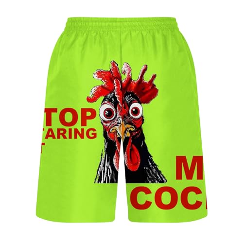Funny Chicken Mens Swim Trunks Fashion Rooster Swimming Trunk for Men - Beach Pants, Mens Swim Shorts4