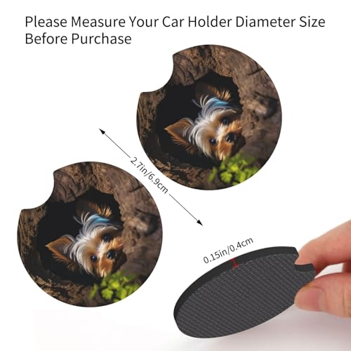 Portavasos para Auto 2 Pzs Antideslizante Negro miniatura 2