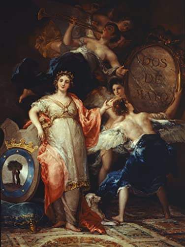 Pintura de la Alegoría de la Ciudad de Madrid España de Goya, cuadro de lienzo decorativo para pared