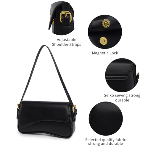 Image of PU Leather Tote Bag for Women with 2 Removable Straps and Zipper Closure
