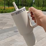 40oz Adventure tumbler con manija y paja sin moq Travel Cup 304 acero inoxidable sin BPA Cup (Nueva versión en blanco)