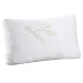 HuiYin PREFERRED INNOVATION Comfort & Relax Bamboo Shredded Memory Foam Pillow Combination with Bamboo Fiber Cover Zipper Removable Breathable Cooling Hypoallergenic Pillow Cover, Queen