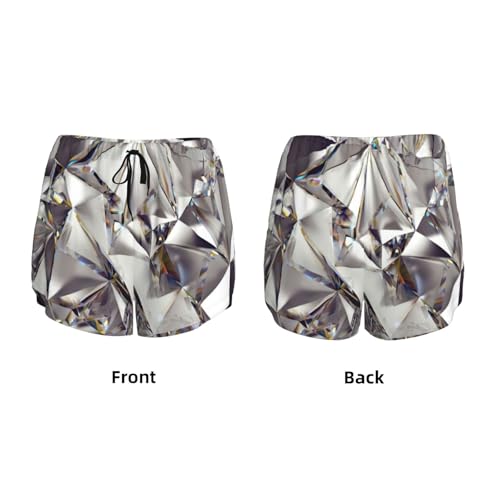 Short de yoga noir double couche confortable et opaque taille L