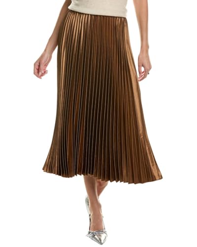 Anne Klein Womens Pull on Pleated Skirt
