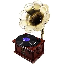 Tourne-disque Bluetooth, Tourne-disque Vinyle Vintage, Platine Vinyle À 3 Vitesses Avec Haut-parleurs Stéréo, Prise En… - Les Beatles, Paul McCartney, John Lennon, RIngo Starr, George Harrison