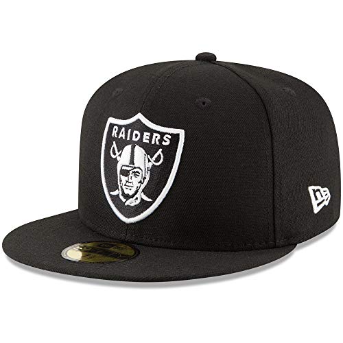 New Era Men's Black Las Vegas Raiders B-Dub 59FIFTY Fitted Hat