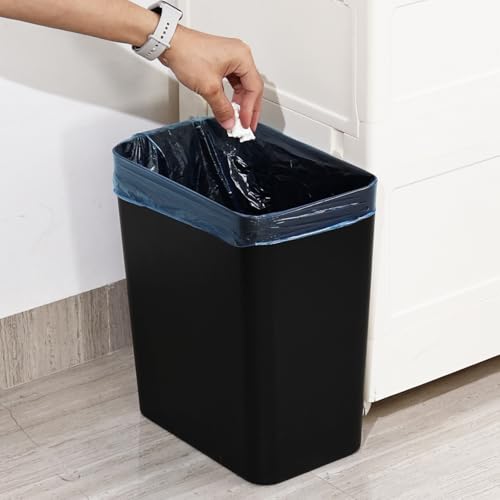 Set 3 Canecas de Basura Plástico 16L Negro miniatura 4