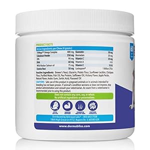 Vetnique Dermabliss Seasonal Dog Allergy Relief & Immune Support Supplement Allergy Chews for Dogs Itching and Licking with Omega 3 Fish Oil & Probiotics for Itch Relief - Vet Recommended (60ct Chews) Vetnique Dermabliss Seasonal Dog Allergy Relief & Immune Support Supplement Allergy Chews for Dogs Itching and Licking with Omega 3 Fish Oil & Probiotics for Itch Relief – Vet Recommended (60ct Chews)
