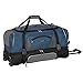 Travelers Club 30" ADVENTURE Double Packing Compartment Rolling Duffel, Navy with Gray Color Option