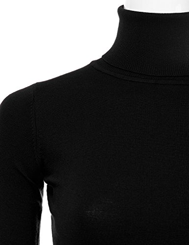 JJ Perfection Stretch Soft Knit Sweater Turtle Neck Long Sleeve Casual Lightweight Pullover Sweater for Womens with Plus Size4