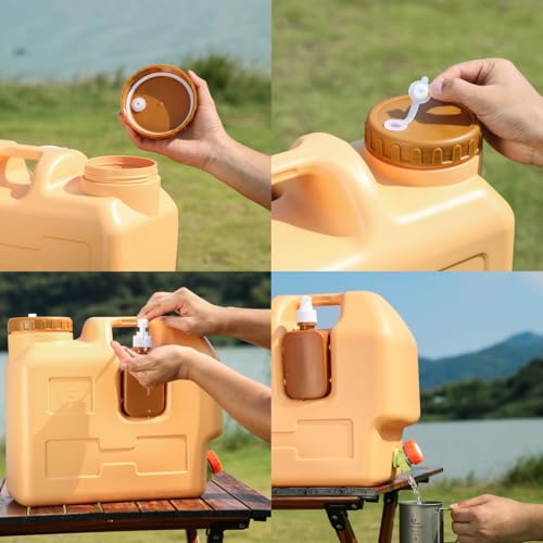Contenedor de Agua de 15 Litros con Grifo, Jarra Portátil para Camping y Senderismo, Sin Fugas, Libre de BPA miniatura 5
