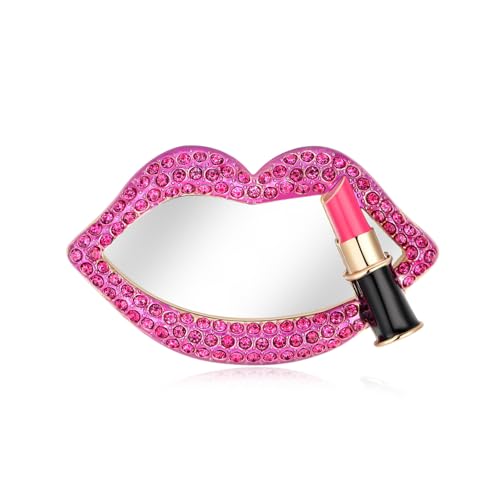 Gigbuff Cam Compact Makeup Mirror, Phone Mirror Stick (Lip), Golden