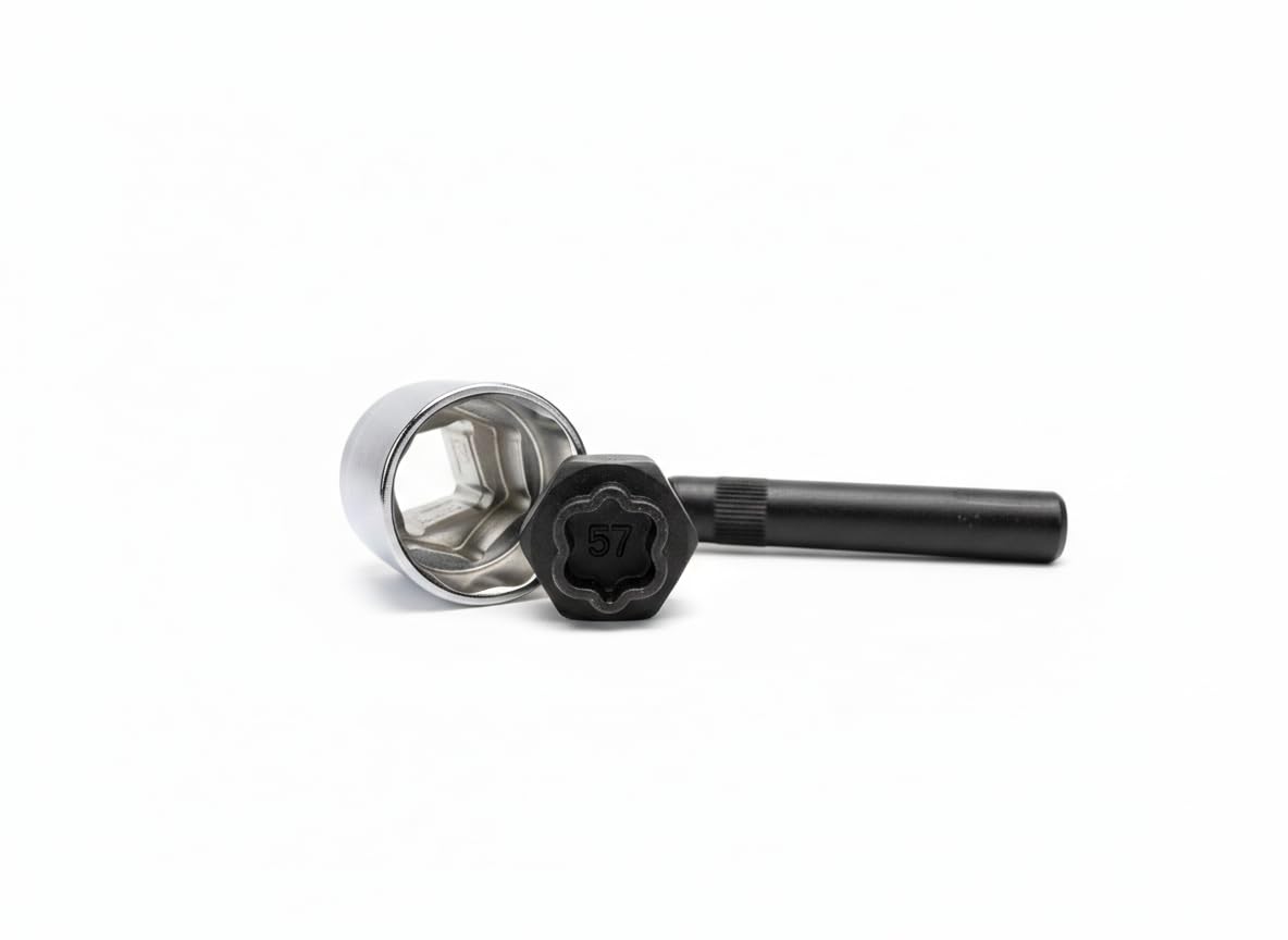 22-tlg. Felgenschloss Demontage Werkzeug geeignet für BMW – Spezialadapter 1/2" mit 21 mm Aufnahme – Radschloss Schlüssel Set CrMo