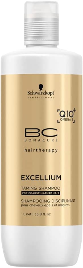 BC Bonacure EXCELLIUM Taming Shampoo with Q10+ Omega-3, 33.81-Ounce