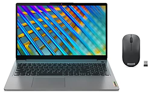 Image of Lenovo IdeaPad Slim 3 Intel Core i3 11th Gen 15.6 inch (39.62cm) FHD Thin & Light Laptop (8GB /512GB SSD /Windows 11 /Office 2021 /2Yr Warranty /3months Game Pass, 82H802FJIN + 1000 DPI Wireless Mouse