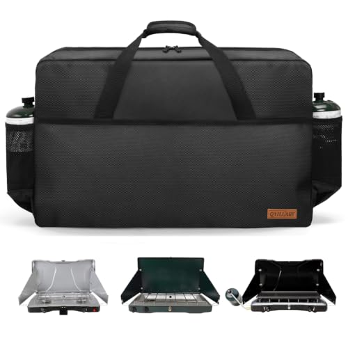 QYILUARE Camping Stove Carrying Case for Coleman 2-Burner,Camp Stove Carry Bag for Camp Chef Everest...