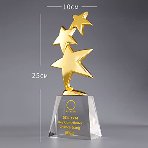 Troféu personalizado, troféu de prêmio personalizado de base de cristal, prêmio/troféu personalizado