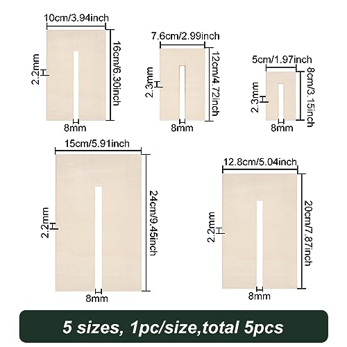 BENECREAT 5Pcs Bow Maker Templates - Image 2