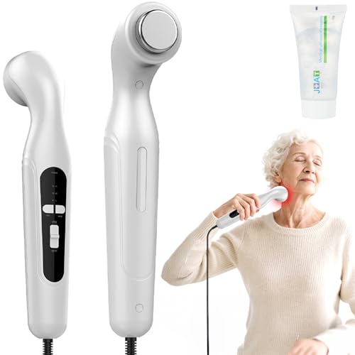 Tragbares Ultraschallgerät für Schmerztherapie und Arthrose – Schallwellengerät mit Adapter&Kopplungsgel, Ultraschall Massagegerät für Zuhause mit CPU-Steuerung gegen Gelenk-,Muskel- &Rückenschmerzen