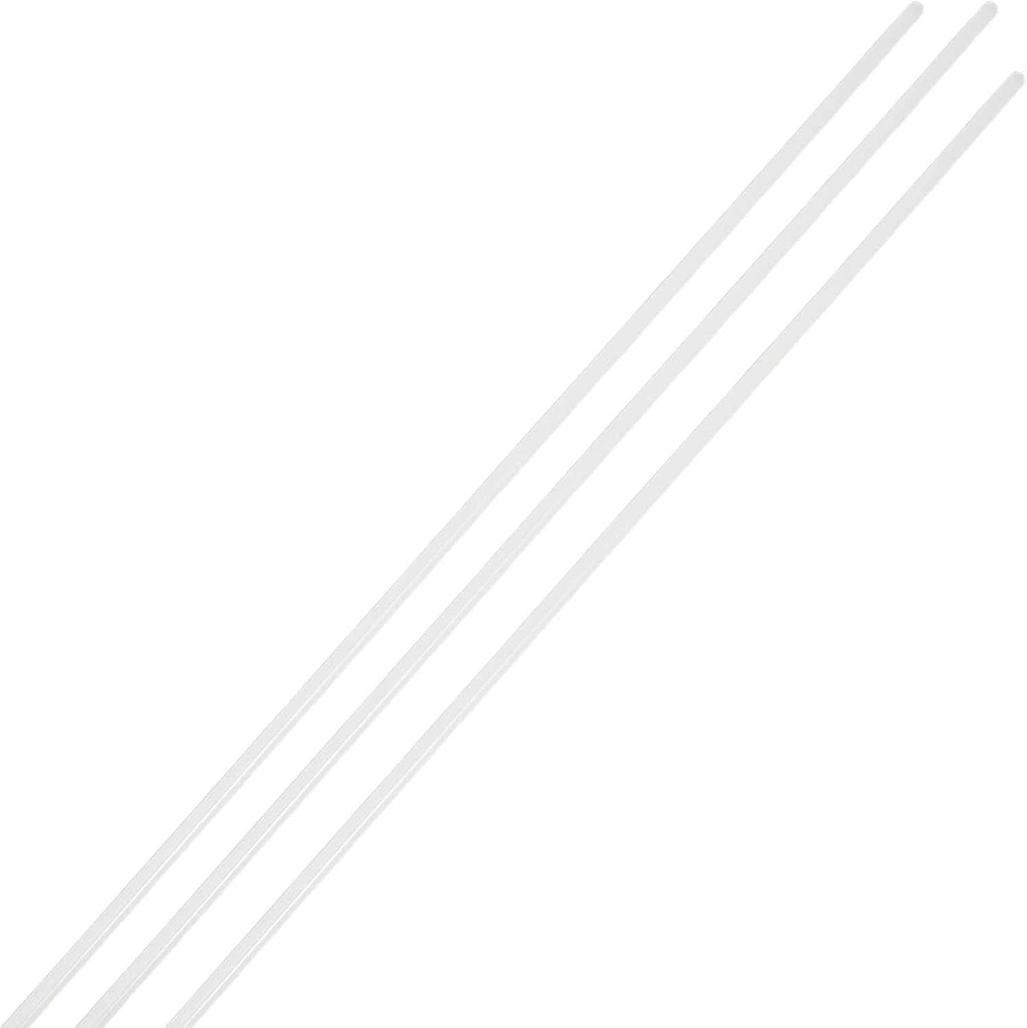 100pcs White Plastic Binding Machine Rivet Tubes 4.8x500mm for Secure Document Binding with Firm Rivet Performance for Office and High Volume Document Processing