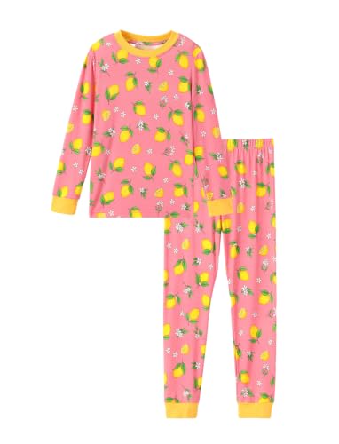 Image of PATPAT Toddler & Kids Pajama Sets with Bamboo Viscose, Snug Fit Pjs for Girls, All-Season Comfort Sleepwear, Ages 2-12 Years