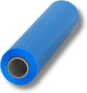 Rollo de lámina elástica para envolver a mano, 2,7 kg, 23 My 50 cm, material de embalaje, lámina de embalaje en rollo, lámina para muebles, para mudanzas, color azul