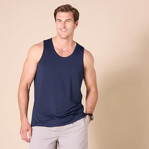 Image of Amazon Essentials Men's Quick Dry Tech Stretch Active Sleeveless Gym Tank Top Workout Shirt