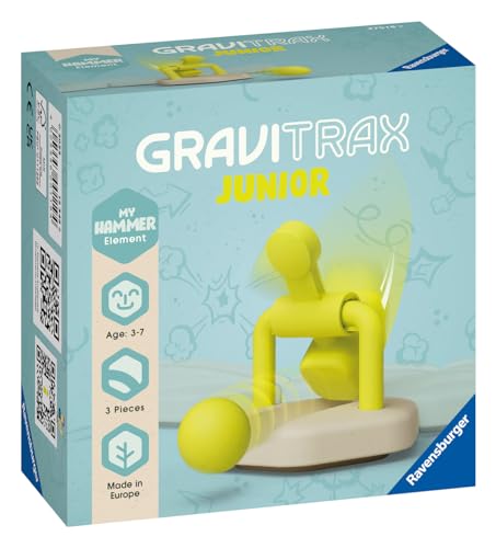 Ravensburger Gravitrax Junior Element MyHammerMarteau Circuit de Billes Jeu de Construction créatif Parcours de Billes à Construire Dès Version française 27518 - vue 3