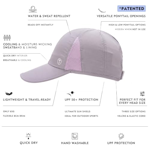 Image of TOP-EX UPF 50+ Cooling High Ponytail Baseball Cap for Women