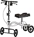 NOVA Medical Knee Walker, Steerable Knee Scooter, Crutch Alternative, Metallic Silver Color