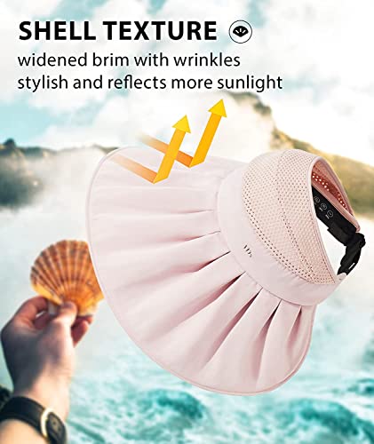 BENEUNDER-Large-Brim-Foldable-Sun-Visor-for-Women-UPF50-UV-Protection