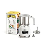 Hazel Quinn 400ml Automatic Milk Frother & Steamer 5-in-1 Hot & Cold Froth Maker with Detachable Jug, LED Touch Control & Dishwasher Safe Pearl White