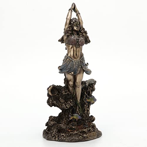 Estatua Veronese Design Yemaya Orishia 10.25" Bronce Resina miniatura 2