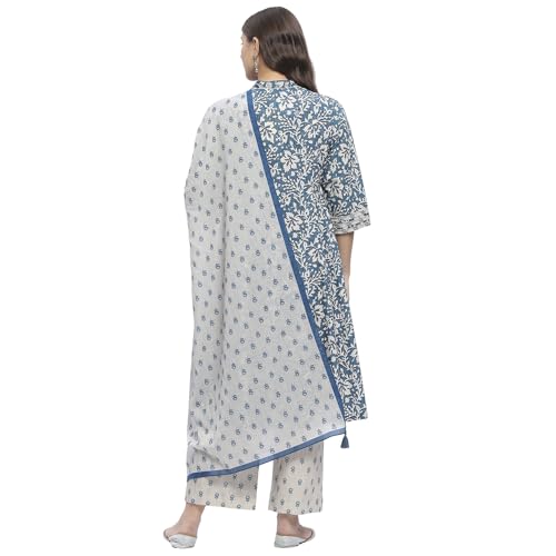 Image of BIBA Women Kurta Sets, Cotton, Printed