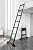 Multi-Purpose 20FT Aluminum Extendable Ladder with Detachable Hook - Lightweight Black Extension Ladder for Home Outdoor & Industrial Use - Telesladder