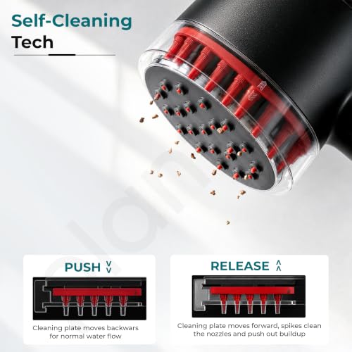 Image of Plantex Health Faucet Set /ABS Jet Spray with 1.2M Stainless Steel Hose Pipe for Toilet /Self Adhesive Hand Shower Holder /No Drilling Wall Mount - (Black, Combo)