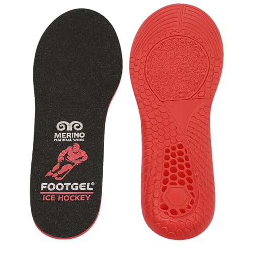 Semelles de hockey sur glace avec amortissement en gel anti-chocs et confort thermique