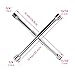 Piburth 14-Inch Cross Lug Wrench, Foldable 4 Way Lug Nut Removal Tool (17,19,21,23mm), Universal Tire Iron Lug Wrench 4 Way for Car, Truck, SUV, RV, Van