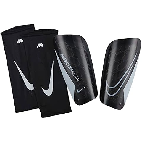 Nike Unisex - Erwachsene merc lite fa22 Schienbeinschoner, Black/Black/White, M EU Cover
