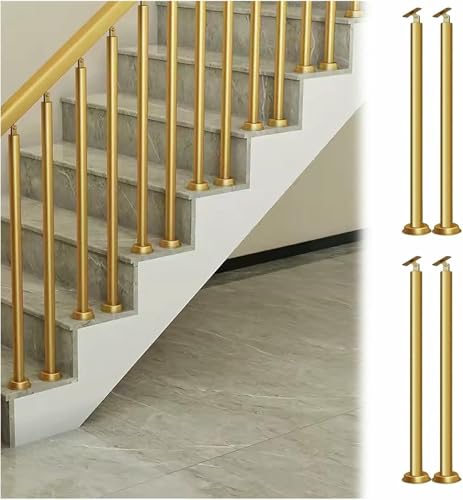Balaustre de escalera de hierro ajustable con kits completos de montaje en suelo 2