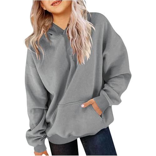 Unisex Boys Girls Fleece Lined Sweatshirt Thicken Sherpa Hoodie Kids Warm Winter Pullover Hooded Sweater 1-12Years4