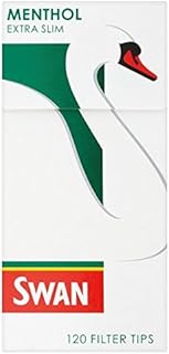 Swan Extra Slim Filter Tips 120's Menthol x 10