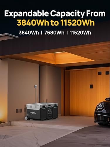 AFERIY 3840Wh Portable Power Station,120V AC Outlets x 5,2.5H Fast Charge,3600W LiFePO4 Battery Power Station,Solar Generator for Home Use,Outdoor Camping,Power Outage,Camping,RV,Emergencies 7 AI VOLT Generator Website 418L9UViZ7L. SL500 AI VOLT Generator Website