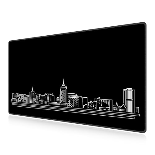 Tapis de souris noir XXL premium LL-COEUR 1000x600mm haute densité