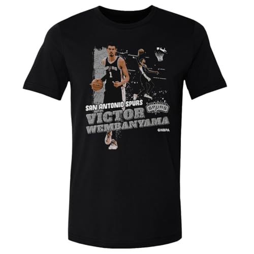 500 LEVEL Victor Wembanyama San Antonio Spurs Shirt - Victor Wembanyama San Antonio Spurs Gritty WHT (Black Medium)