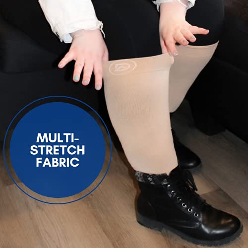 Image of Plus Sized Compression Calf Sleeves for Wide Calf