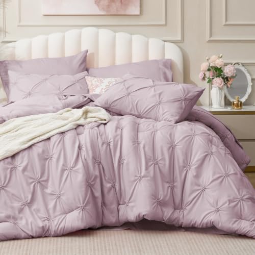 Image of BEDELITE Full Comforter Set Light Purple,Lightweight & Soft Comforter