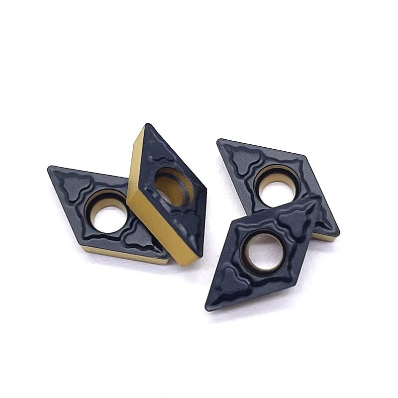 10pcs DCMT070204 PM 4225 Carbide Turning Inserts, Metal Milling Tool Lathe Replacement Inserts